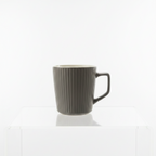 Charcoal Shadow Ribbed Mug