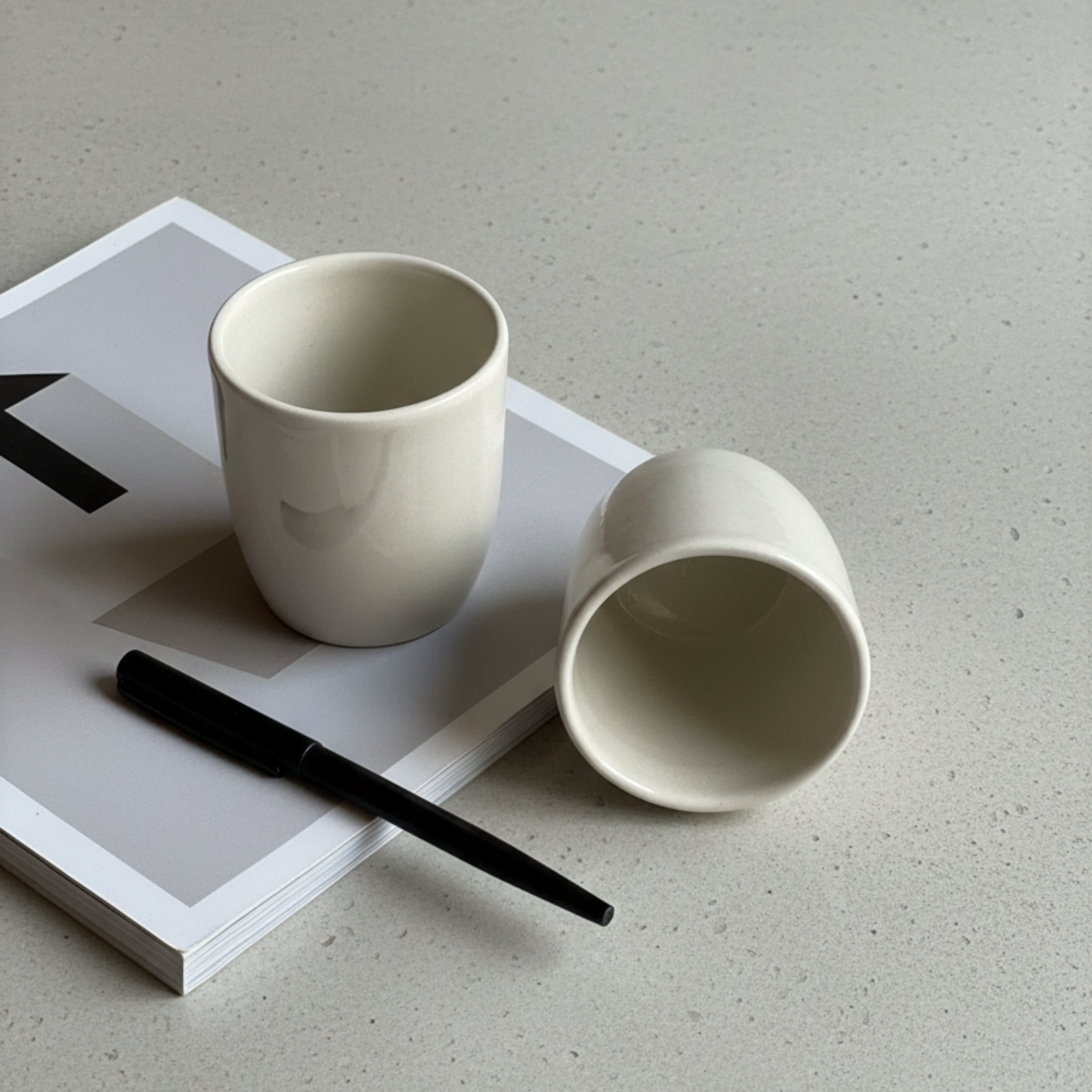 The Slate Handleless Espresso Cup – Pure Edition