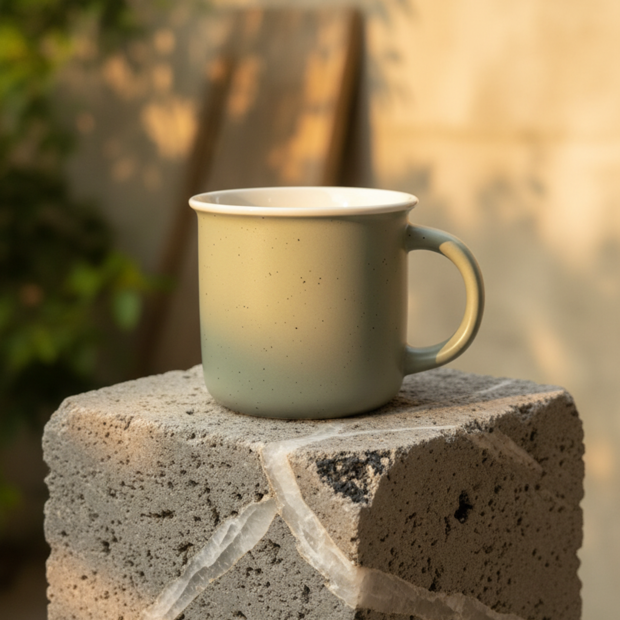 Artisan Speckled Moss Mug – "The Pure Edition"