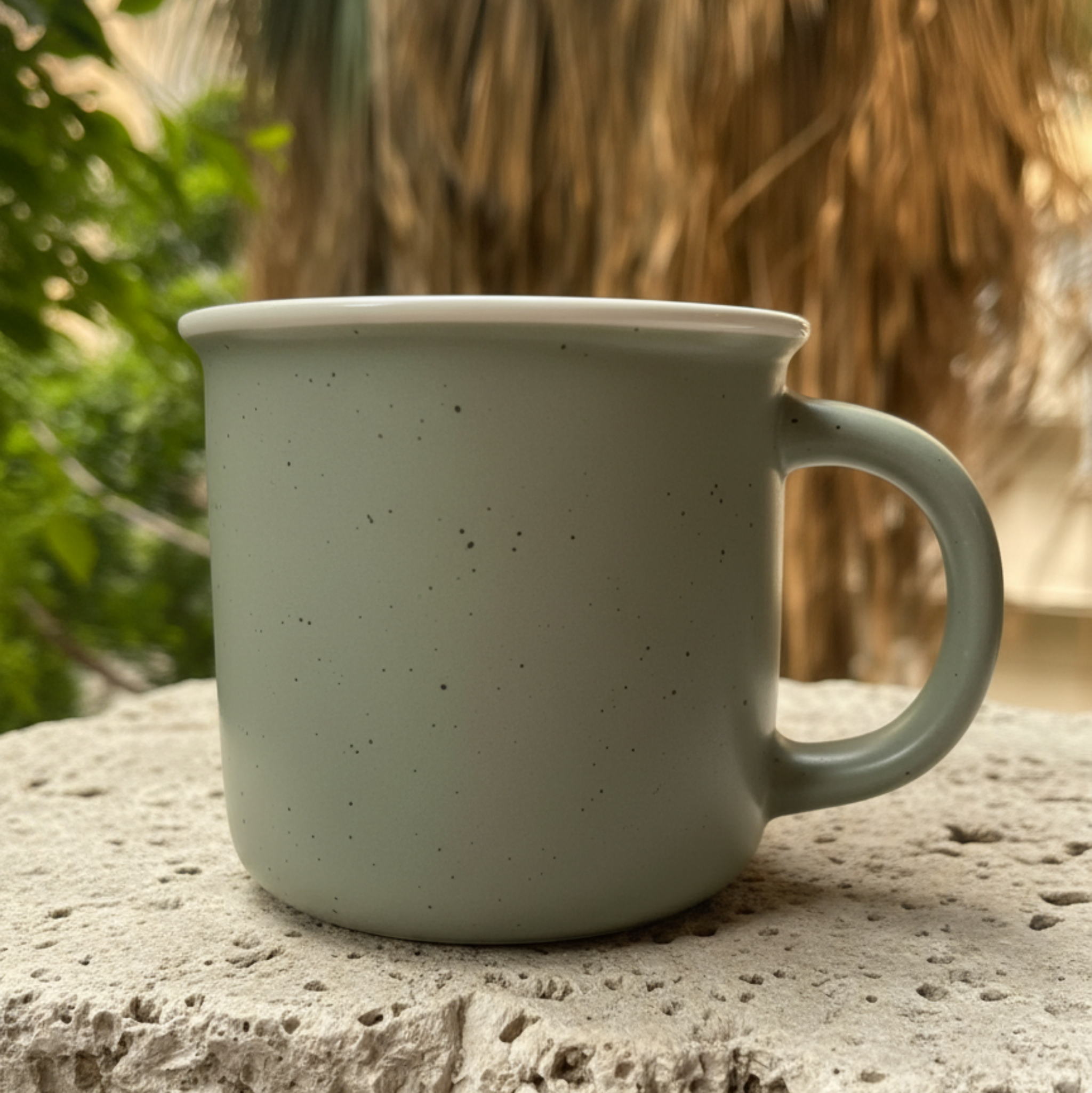 Artisan Speckled Moss Mug – "The Pure Edition"