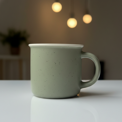 Artisan Speckled Moss Mug – "The Pure Edition"